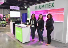 At Illumitex the Neo-Par lights are shown by Staci Young, Veronica Hoyos Leonard & Yan Ren-Butcher.