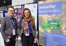 Peter Christeleit and Sarah Bushong Eastman with GE Power