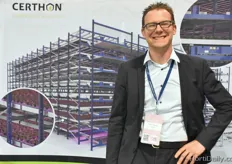 Martin Veenstra of Certhon. The company recently started the research in its own indoor Innovation Center http://www.hortidaily.com/article/42810/Certhon- starts-research-in-its-own-Innovation-Center