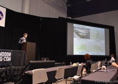 Viraj Puri, CEO & Co-Founder of Gotham Greens, kicked off day two with a reading on the role of indoor farms in reshaping agricultural areas.