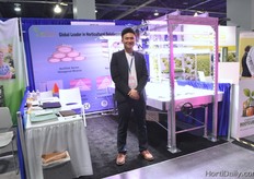 Wong Bo with Enlite Energy, offering their LED- assortment which they claim to be both affordable and high in quality.