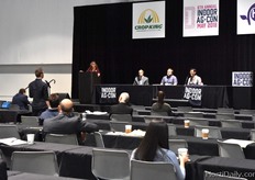 Should a farm be for profit? Discussing were Dan Albert (Farmbox Greens), Eric Ellestad (Local Roots Farms) & David Rosenstein (Ourfoods). Moderated by Claire Kinlaw of LARTA