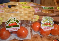 Pouch bags with Tasti-Lee tomatoes are available in conventional as well as organic.