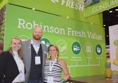 Liz Erickson Monson, Ryan Sugrue and Zoe Maas with Robinson Fresh.