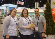 Maribel Davila, AJ Bernstein and Alan Hilowitz with Bonduelle Fresh Americas. This is the first time the company exhibits under the Bonduelle name (formerly Ready Pac Foods).