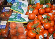 Pure Flavor just launched its re-brand and the company is also expanding in the Southeastern US in Georgia. The photo shows Georgia-labeled tomatoes.