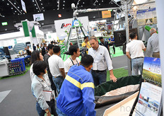 Simon Jones with Genap showing one of the companies water solutions