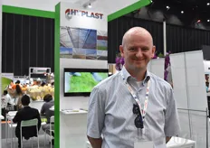 Tom Desmedt with Belgian greenhouse film manufacturer Hyplast
