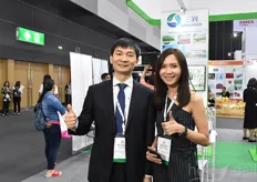 Ray Yang & Kanitta Ratso with Sangreen, one of the exporting greenhouse manufacturers and exporters in China