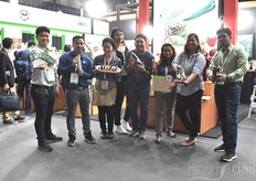 East-West Seed was located near the entrance and this was one of the very few moments the booth wasn't overwhelmed with many visitors. They showed various varieties at Horti ASIA