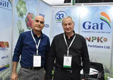 Kuti Sulimani & Michael Boehm with Gat Fertilizers. The company offers the grower a full range of solid water soluble and liquid fertilizers
