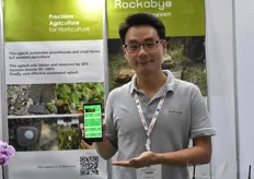 Clement Lee with Hugreen. His product Rockabye offers a precision agriculture solution for growers, cutting labour and resources by 30%.