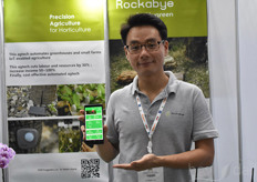 Clement Lee with Hugreen. His product Rockabye offers a precision agriculture solution for growers, cutting labour and resources by 30%.