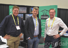 Vincent van den Dool with T.C. van den Dool (middle) visited by Arthur Kroon & Dennis van Alphen with the Total Energy Group.