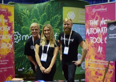 Karin Nystrom, Jennifer de Braga and Jason Behrmann with Motörleaf