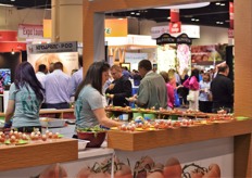Tomato bites were served at the Intergrow booth
