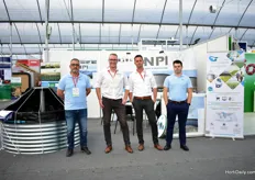 Paulo de Carvalho, Arjen van Dijk, Erik van Geest and Goncalo Tavares (also known as Mega Tank Master) of NPI, exhibiting at the show for the first time.