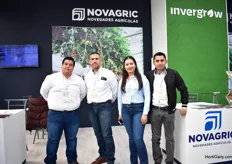 Michelangel Pnce, Servio Cotaponce, Liliana Noriega and Luise Fernando Gaxiola of Invergrow. This greenhouse manufacturer is known as Novagril in Spain.