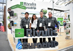 Nolbert Castro, Mayra Colmenero, Adam Dunford and Edgar Soto of Rivulis and Eurodrip. This company supplies all kind of low volume irrgation and is specialized in drip tapes and drip liners.  Last year, these companies merged and they have factories in 16 countries, including one in Leon, Mexico. A new factory is about to open in a few weeks.