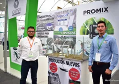 Francisco Negrete Lopez of Tunelcrop and Daniel Solis Barreras of Icapsa. Icapsa. They distribute several products, including Frigocel and Pro-Mix.