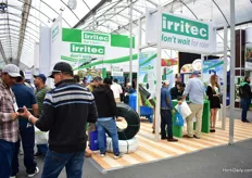 Busy at the booth of Irritec.