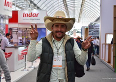 Happy Mexican visitor.