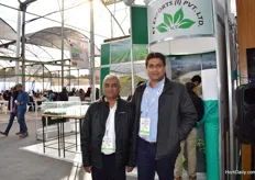 Hemant Desai and Dhilan Kanakai of KT exports, from India.