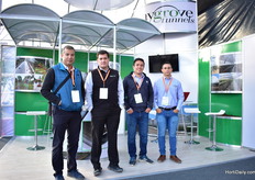 The team of Haygrove Tunnels; Oscar Chavez, Manuel Logo Uriba, David Rodriguez and Guavanni Tejeza. They are supplying over 50 countries around the world and Mexico was one o their first countires that they supplied out of the UK, where their home office is based.