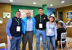 Francisco Valdes, Carlos Ibarra, Guillermo Cardenas and Kerla Magallanes of Yara.