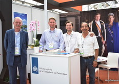 Jean Rummenie, Frank Hoogendoor, Marko Teodosijevic and Carlos Hernandez of The Netherlands Embassy. This year, the Dutch pavillion hosted 32 Dutch companies, which made it the biggest international pavilion at the Expo.