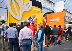 Busy at the booth of BASF.