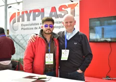 Tom de Smet (on the right) of Hyplast with his Mexican colleague.