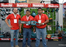 Ramon, Hugo and Cubertino of Maquita, introducing their new product.