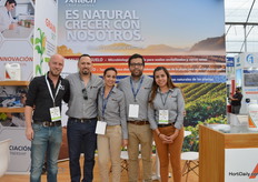 Dennis (of DQ Hortisoluciones) and Francisco, Karla, Emanuel and Lucero of Alltech.