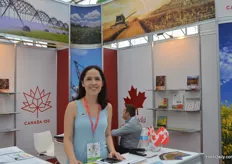 Eva Velazcez of Canada Booth.