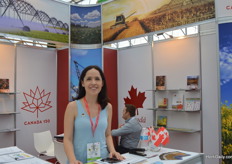 Eva Velazcez of Canada Booth.