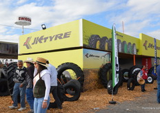 JK Tyre booth.