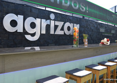 The beautifull booth of Agrizar with nice snacks.