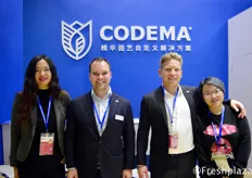 Nana Wang, Jelmer Huizing, Just Roos and Lulu Wang from Codema. They provide custom-made horticulture solutions worldwide.