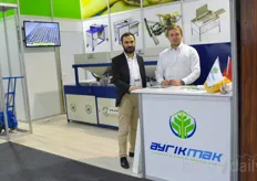 Ahmet Kocabas & Leonid Klimov with Ayrikmak, offering automation solutions including sowing machines for the greenhouse industry 