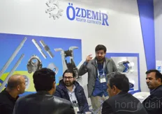 It was busy at the booth of Ozdemir.