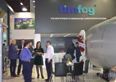Busy at the booth of Timfog.