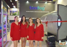 The hostesses of Timfog.