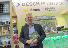 A new stand for Desch Plantpak, Hatec & Vegobel, but fortunately we still can recognize Geert Van de Voorde! 