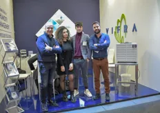 Vincenzo Russo,  Gaia Renna, Stefano Liporace of Vifra High Pressure Fog Systems with Mauro Sala and