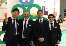 TSI ITALIA, from the left: Ryoto Sakamoto (corporate planning manager - Top Seeds), Rosario Privitera (area manager), Tetsu Watanabe (general manager Agriscience div. MITSUI & Co.) and Giovanni Causarano (marketing technician)
