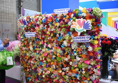 The wall of flowers of Flowers of Colombia attracted a lot of attention of the visitors. Tons of pictures have been made in front of this wall. Besides being colorful, the wall also shows the diversity of the Colombian flowers.  This at the pavilion they focused on showing the diversity of flowers that this country can offer.