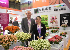 Stefan Slijkerman of Slijkerman Kalanchoe and Sandy Yun of Beautiful Agri, the Chinese agent of Slijkerman Agaris, Varinova and Henk Braam.