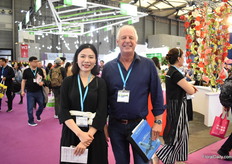 Zizi Wen and Piet Zegers of IAA Fresh visiting the show.