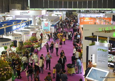 Aisles quite filled.